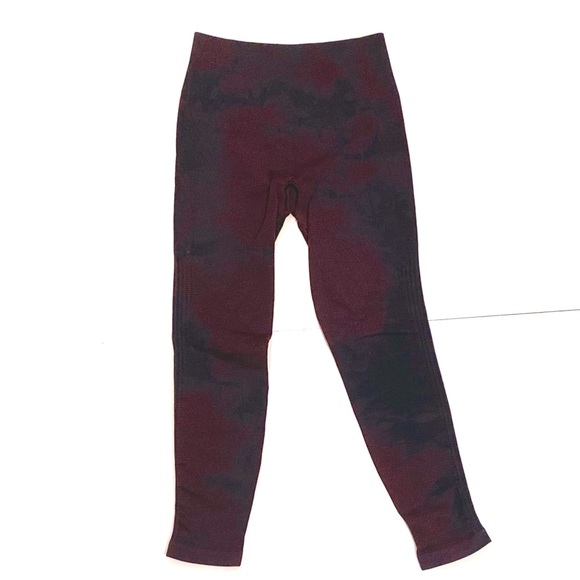 LULULEMON ATHLETICA Leggings Burgundy/Black size 6 - Picture 1 of 3